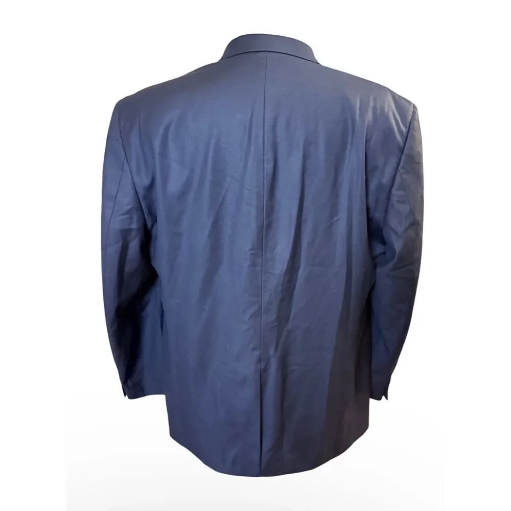 Lauren Ralph Lauren Mens Navy Blue Blazer Wool 48R Preppy Classic